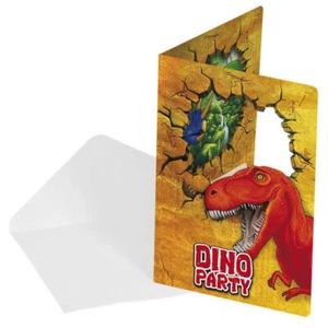 Einladungskarten Dino Party, 6 Stück - Bild 1 von 1