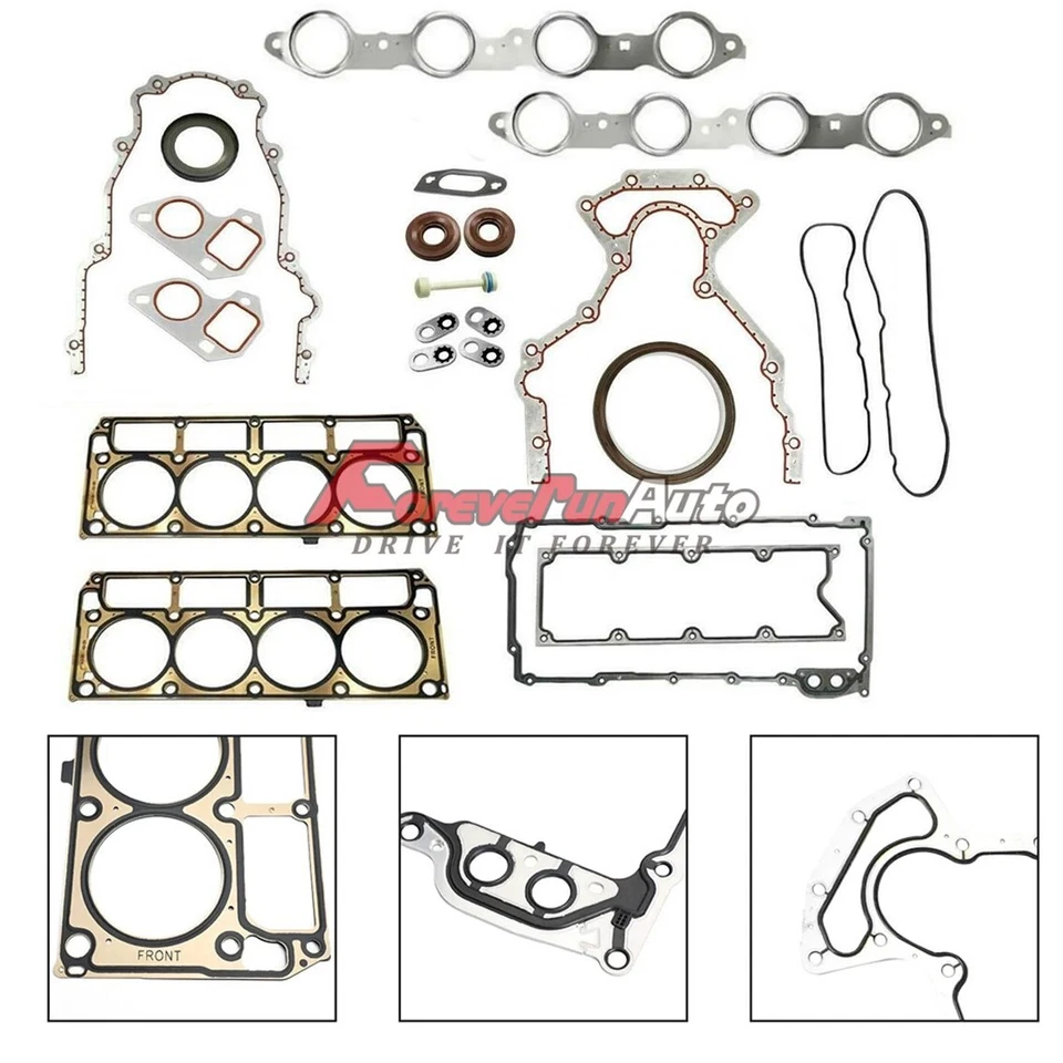 Nuevo kit de sellado de juntas para Chevy GMC LS1/LS6/LQ4/LQ9/4.8/5.3/5.7/6.0L GEN 3 Foto 1 de 3