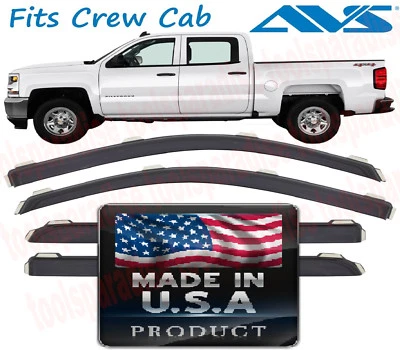 Deflector de sombra 2018-2015 Chevrolet Silverado 2500 HD ventana lateral protector de lluvia Foto 1 de 4