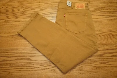 NUEVO CON ETIQUETAS LEVI JEANS 505 PARA HOMBRE Múltiples Tallas Calce Regular Pierna Recta Eco Facilidad Marrón Foto 1 de 2