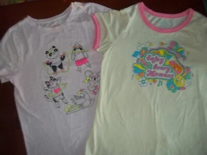 ~ ...2...ABSOLUTLY BEAUTIFUL GRAPHIC  TEE SHIRTS..MINT...SIZE 14...5.99 - Picture 1 of 4