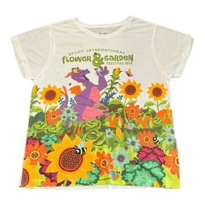 Disney Parks Epcot Flower Garden Festival 2018 Figur Grafik T-Shirt XL - Bild 1 von 6