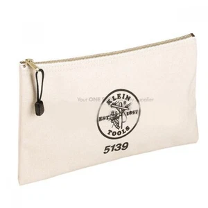 Klein Tools 5139 Reißverschlusstasche, Canvas Werkzeugtasche 12,5 x 7 x 4,25 Zoll - Bild 1 von 1