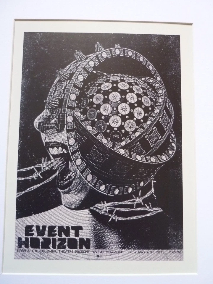 A4 Mounted Poster cult SCREENING Film indie Influence EVENT HORIZON SCREENING - Image 1 of 1