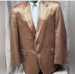 Circle S brown Western sport coat blazer 44 - Picture 1 of 6