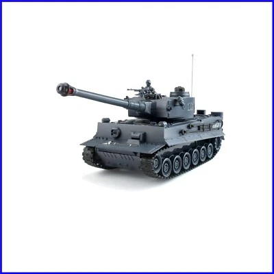9 Channel USB Rechargeable RC German Tiger Tank with Light & Sound Effects - Image 1 of 4