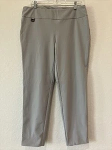 Lisette L Montreal Womens Slim Ankle Pants Size 12 Grey Mila Stretch #53155 - Picture 1 of 9