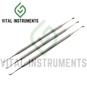 3 Pcs Walls Carver #3 Dental Instrument 6.5" Double Ended Tips Stainless Steel - Picture 1 of 1