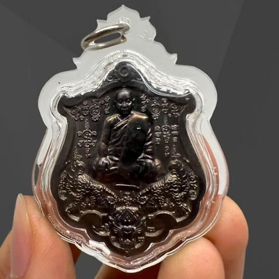 LP Chanai Monk Riding Twin Headless Tiger Thai Amuleto Fuerza Potente Foto 1 de 3