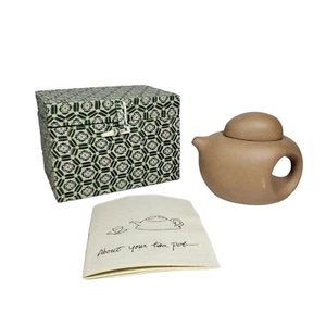 Tetera de arcilla Yi-Xing de colección con caja marrón topo, rojo y verde Co cerámica china - Imagen 1 de 10