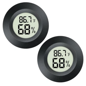 2 Pack Mini Digital Hygrometer Gauge Indoor Thermometer, LCD Monitor Temperature - Picture 1 of 12