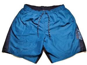Nike Mens Swim Trunks Board Shorts Blue Size XL Mesh Lined Drawstring  - Picture 1 of 9