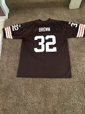 NFL Reebok Throwbacks Vintage JIM BROWN #32 Cleveland Browns Jersey - 2XL