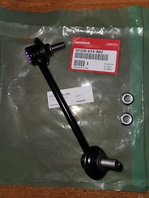 Barra estabilizadora trasera derecha Honda Acura OEM Pilot MDX enlace final con tuercas RR NUEVO 07-13 Foto 1 de 2