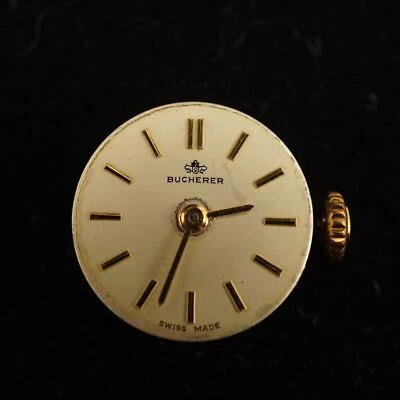 Bucherer 17 Jewel Manual Watch Movement, Keeps Time - Free Shipping USA - Image 1 of 4
