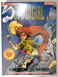 Vintage sealed CYBORGIRL PINBALL 3.5 diskette PC computer game 1994 NOS - Picture 1 of 5