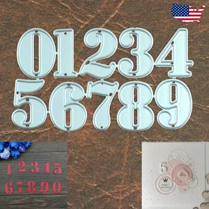 All The Numbers Cutting Dies Style A – Birthdays Anniversaries Milestones & More - Picture 1 of 3