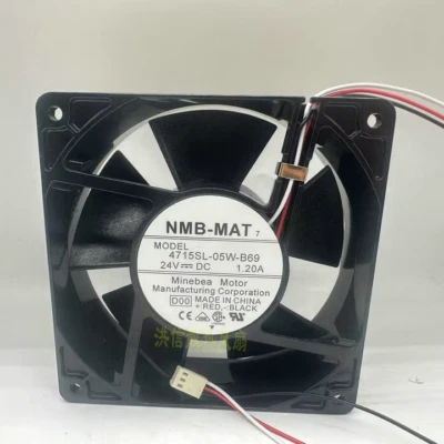 Ventilador de refrigeración inversor de 3 hilos 120*38 mm 1 pieza NMB 4715SL-05W-B69 DC24V 1,20A Foto 1 de 3