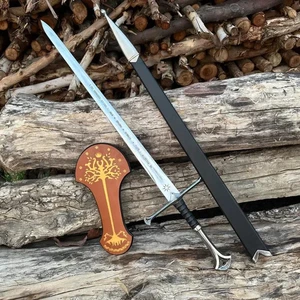 Réplica de Espada Anduril del Señor de los Anillos - Espada Narsil LOTR Espada de Aragorn - Imagen 1 de 5