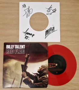 Billy Talent Red Flag Red Vinyl UK 7" Vinyl Single **SIGNED** - Picture 1 of 9