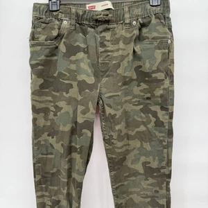 Pantalones de chándal Levi's verde camuflaje tiro medio juveniles ajustados pierna cónica niños talla 16 - Imagen 1 de 7