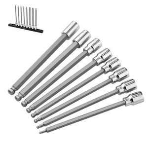Tools USA 3/8" Drive Ball End Hex Bit Socket Set, 8-Piece, Metric 3MM - 10MM,... - Picture 1 of 6