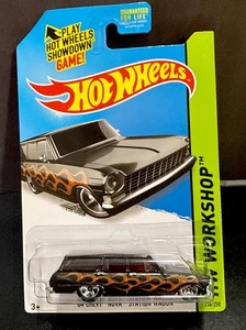 Hot Wheels 2014 ‘64 Chevy Nova Station Wagon -Muscle Mania-Black,5SP Wheels-TRU - Picture 1 of 3