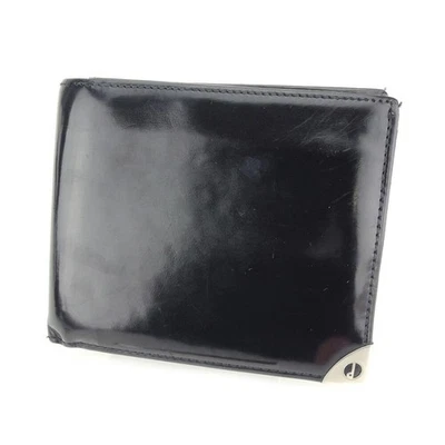 dunhill folio wallet black x silver color leather material size W11.5 x H9.5cm - Image 1 of 4