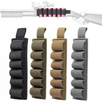 Tactical Molle 6 Rounds Shotgun Shell Holder Ammo Carrier Pouch for 12/20 Gauge - Image 1 of 4