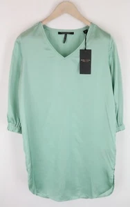 Maison Scotch Mint Green V Neck S 3/4 Sleeve Tunic Womens Casual - Picture 1 of 9
