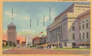 Memorial Plaza - St. Louis, Missouri - biancheria non pubblicata - Foto 1 di 3