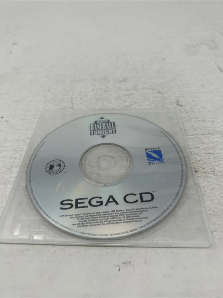 ESPN Baseball Tonight  Sega CD Disc Only - Image 1 of 4