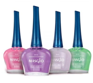 MASGLO Esmalte Bases Fortalecedoras Colombian Nail Polish Strengthen Weak Matte - Picture 1 of 14