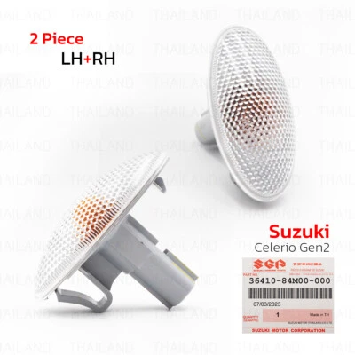 Par de luces marcadoras laterales transparentes Len para Suzuki Celerio Ciaz Swift 2012-18 Foto 1 de 4