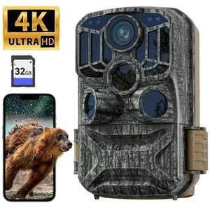 Wildkamera WLAN 4K 48MP Bluetooth APP Bewegungsmelder Jagdkamera Nachtsicht 32G - Bild 1 von 9
