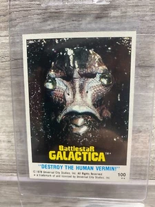 1978 Topps Battlestar Galactica Base Card #100 "Destroy the Human Vermin!" - Picture 1 of 2