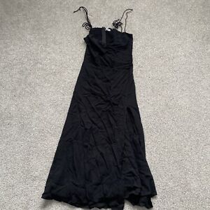 Reformation Womens Long Black Designer Dress Size 4