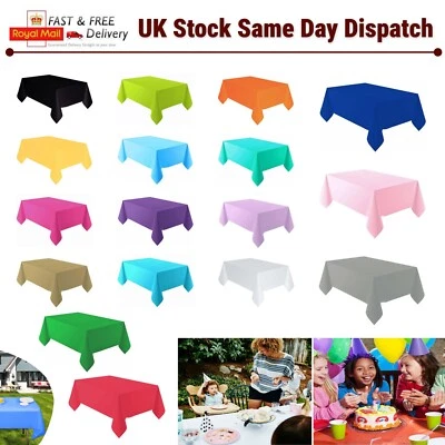 Plastic Table Cover Wipe Clean Party Tablecloth Cover Environmental Friendly