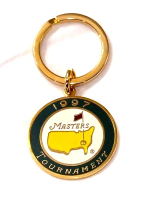 Llavero de golf Masters 1997 con fecha Augusta National Tiger Woods nuevo Foto 1 de 2