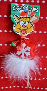 Christmas CRAZY CLAWS Cat TOY Star Red Bell Faux Fur Sergeant's Plush Catnip NEW - Picture 1 of 4