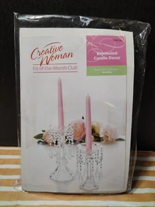 NEW Creative Woman Kit Of The Month Club Bejeweled Candle Decor #CWC108 - Picture 1 of 4