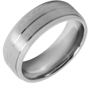 Partnerring Ring 7mm Silber aus Edelstahl 5060085 AKZENT Größe 52-72 wählbar