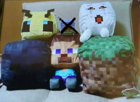 Minecraft Plush lot of 5 Set sale Games Goods wither skeleton Ghast bees etc Cover