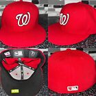 Washington Nationals Newera Hat Cap Fitted 7 1/4 Red 59Fifty Free Ship ????????