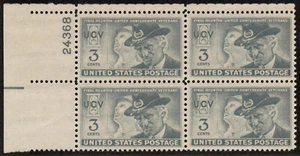 US USA Sc# 998 MNH FVF PLATE # BLOCK United Confederate Veterans UCV Soldier - Picture 1 of 1