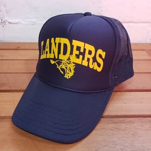 Otto Collection Blue Yellow Landers Trucker Hat Mesh Back Bucking Bronco Premium - Picture 1 of 8