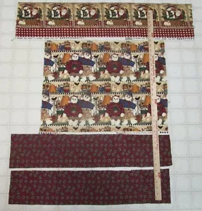 Debbie Mumm Fabric Border Pieces - Raggedy Ann Andy, Sprinkling Can, Santa - 4pc - Picture 1 of 4