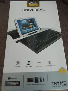 ZaggKeys Universal Tablet Bluetooth Folio Keyboard Stand 4 Apple iPad 2/3/4/Air - Picture 1 of 6