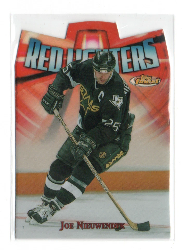 1998-99 Topps Finest Red Lighters Refractor Joe Nieuwendyk #R14 FRONT AND BACK - Image 1 of 1