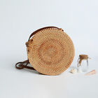  over The Shoulder Purses for Women Handwoven Round Rattan Bag Beach